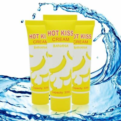#ad HOT KISS Lubricant Banana Cream Personal Body Grease Oral Vaginal Anal A8 $12.14
