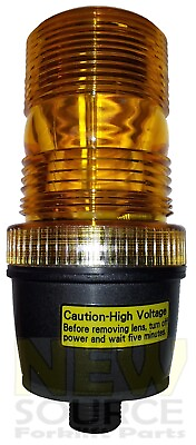 #ad STROBE LIGHT SAFETY LED UNIVERSAL AMBER PIPE MOUNT 2 JOULESSEALED $29.91