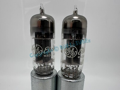 #ad GE 12BH7A TRUE NOS 19mm Gray Plates Vacuum Tubes PLATINUM MATCH on AT1000 $77.50
