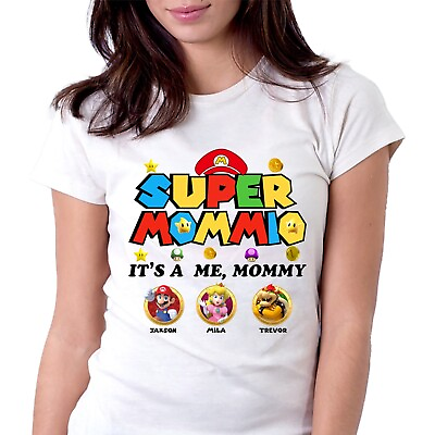 #ad Custom Super Mommio Mario Happy Mothers Day Shirt Super Mommio Shirt $14.99