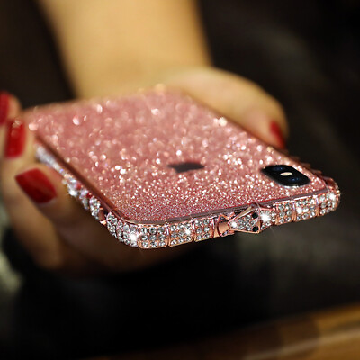 #ad For iPhone 14 Pro Max 13 12 11 XS MAX XR Glitter Bling Luxury Snake Diamond Case $13.99