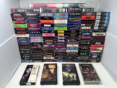 #ad Horror Movies VHS Tapes Build Your Own Lot Pick amp; Choose Updated 3 30 24 $11.99
