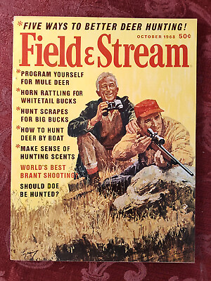 #ad FIELD And STREAM Magazine October 1968 Howard Terpning Hunting $22.40