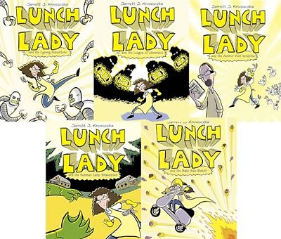 #ad Lunch Lady Series Set I Book 1 5 $50.95