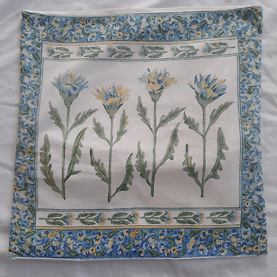 #ad Vintage April Cornell Square Pillow Cover Floral 16x16 $10.00