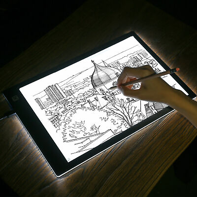 #ad A4 USB LED Artist Tattoo Stencil Board Light Tracing Drawing Board Pad Table $17.85