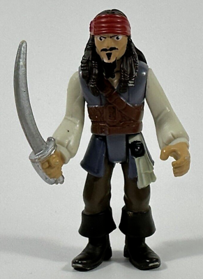#ad JACK SPARROW 3quot; Articulated Figure Spin Master Pirates of the Caribbean $6.47