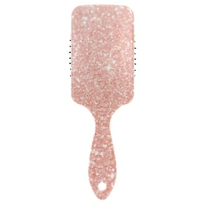 #ad Rose Gold Pink Glitter Hair Brush Anti Static amp; One Size $29.11