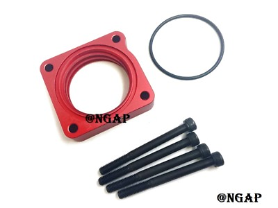 #ad Red Aluminum Throttle Body Spacer Fit 09 13 Acura TSX 2.4L amp; 12 15 Acura ILX $53.19