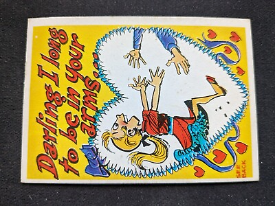 #ad 1960 Topps Funny Valentines Card # 41A Darling I Long to Be in Your Arm EX NM $4.95