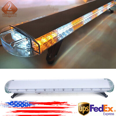 #ad 51quot; 96 LED Strobe Light Bar Tow Truck Amber Emergency Beacon Warn Light New $190.00