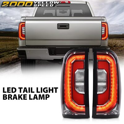 #ad LED Rear Tail Lights Fit For 2016 2017 2018 GMC Sierra 1500 Tail Lamp Leftamp;Right $232.99