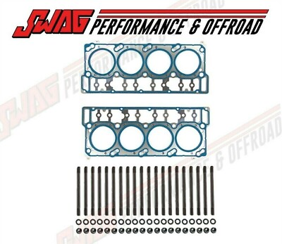 #ad 6.0L Powerstroke Diesel VT365 Cylinder Head Studs With OEM Ford Head Gasket 18MM $379.99