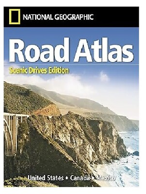 #ad National Geographic Road Atlas 2024 Scenic Drives Travel Map US Canada Mexico $14.85