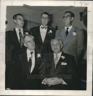 #ad 1956 Press Photo Lafitte Yacht Club Officers noo34611 $19.99