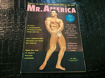 #ad OCTOBER 1960 MR MISTER AMERICA bodybuilding magazine LOU DEGNI $24.99
