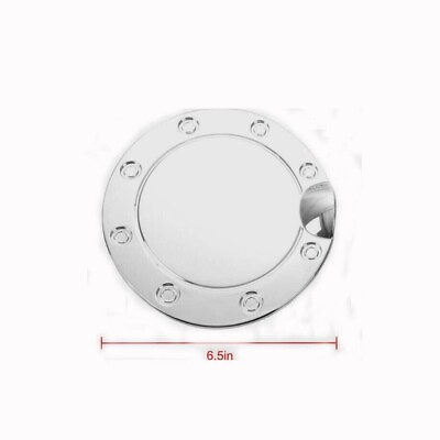 #ad Fuel Gas Filler Tank Door Cap Decoration Cover Trim For Ford F150 2015 Chrome $14.00