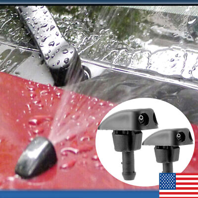#ad 2pcs Universal Car Windshield Wiper Nozzle Sprayer Washer Spray Nozzle Sprinkler $5.49