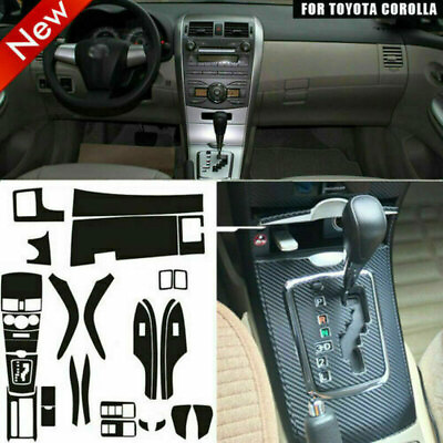 #ad For Toyota Corolla Carbon Fiber Sticker Car Center Console Trim Cover 2007 2013 $20.99