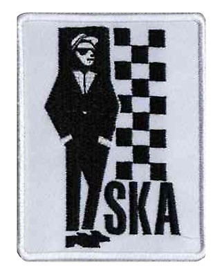 #ad ed Ska Rude Boy Patch Clothing Thermoadhesive Embroidered Patch $3.47