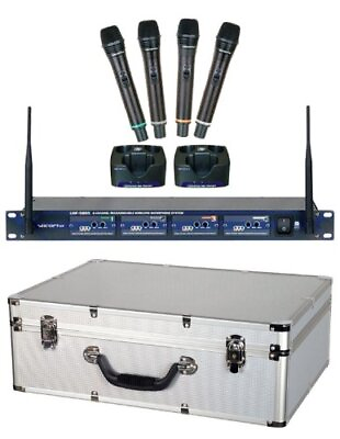 #ad Vocopro UHF58059 Rec 4 Ch Wireless Mic System $689.00