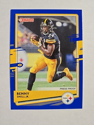 #ad 2020 Donruss Benny Snell Jr. Press Proof Blue #217 Pittsburgh Steelers $1.25