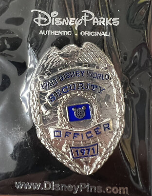 #ad Walt Disney World Security Officer Badge Metal Pin $8.49