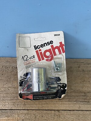 Old School NOS Yankee 12 Volt License Plate Light Chevy C10 K10 K20 Camper RV $23.76