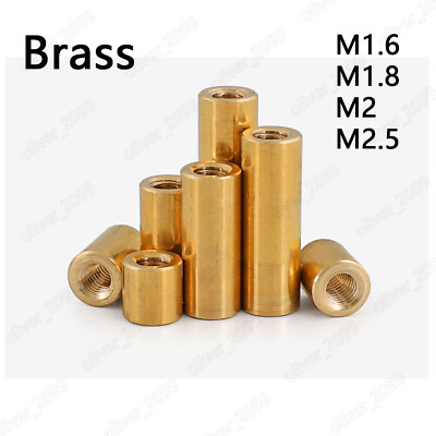#ad Brass Lengthen Round Nuts Standoff Spacer Pillar M1.6 M1.8 M2 M2.5 $88.95