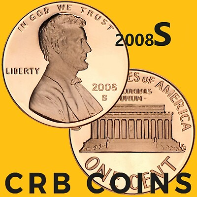 #ad #ad 2008 S Proof quot;Lincoln Memorial Centquot; Penny UNC KM#201a LP08S $2.82
