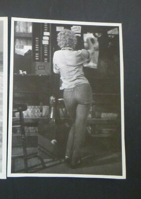#ad Vintage Marilyn Monroe Photo Rear View Jeans with Metallic Back 4 3 4quot; x 6 1 2quot; $19.95