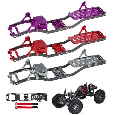 #ad 1 10 RC Rock Crawler Carbon Fiber Girder 4MM Chassis Frame Kit for Axial SCX10 $53.99