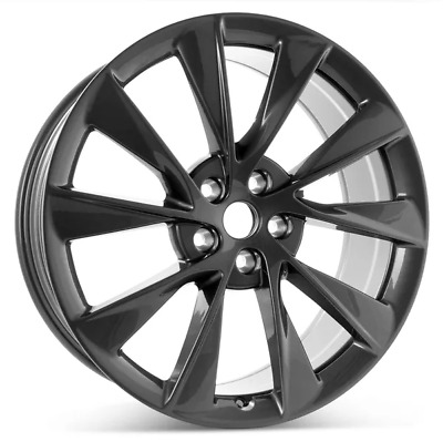 #ad New 21quot; x 8.5quot; Front Charcoal Replacement Wheel Rim for 2018 2021 Tesla Model S $464.99