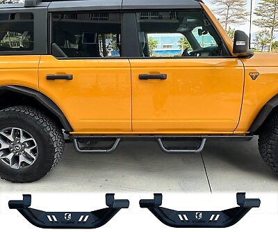 #ad #ad Running Boards Nerf Bar Side Step For 2021 2023 Ford Bronco 4 Doors Used Vijay $119.99