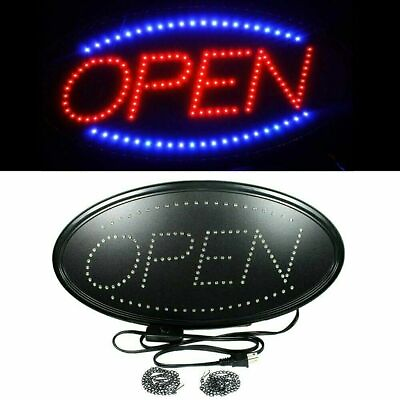 Animated Motion Running LED Business OPEN Sign On Off Switch Bright Light Neon $22.95