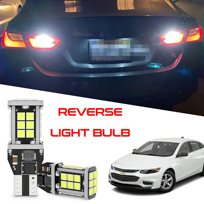 #ad 2pcs 6000K White LED Backup Reverse Light Bulbs for Chevrolet Malibu 2004 2021 $9.99