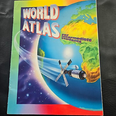 #ad World Atlas for Intermediate Students Adventures in Time and Place Geography $6.95