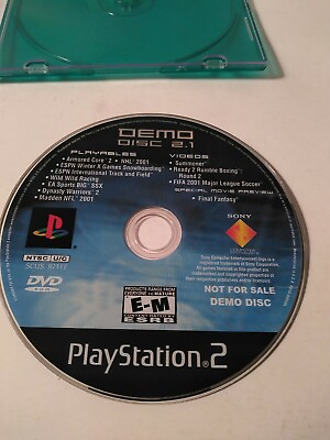 #ad Demo Disc 2.1 PS2 2000 PlayStation 2 Tested Not For Sale DISC ONLY $8.95