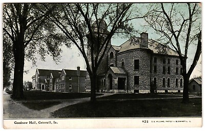 #ad Goodnow Hall Grinnell College Oldest Building on Campus c1900 IA Posted Postcard $8.99