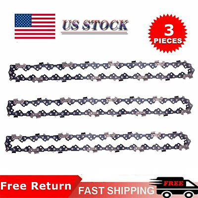#ad Chainsaw Chain 16 Inch for 16 inch 40cm Rod 3 8” LP Fits Craftsman 3PCS $19.99