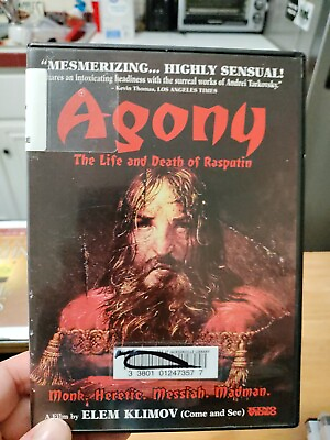 #ad Agony: The Life and Death of Rasputin DVD 1981 KIno Video $12.00