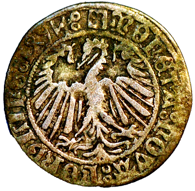 #ad German states Free imperial city of Nurnberg 1 2 Schilling date ND 1432 $333.00