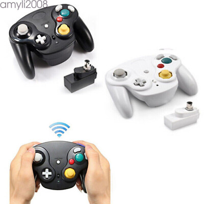 #ad Wireless Game Controller W Adapter Wired For Gamecube Retro Classic GC NGC $19.10