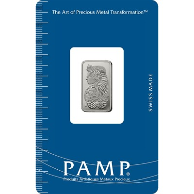 #ad Pamp Suisse Fortuna 5 gram Platinum Bar 999.5 Fine in Sealed Assay In Stock $235.42
