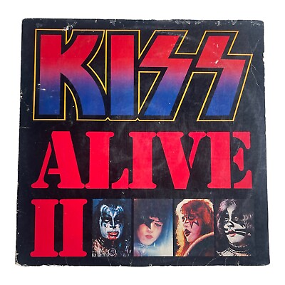 #ad Kiss Alive II 2x Vinyl LP Album 1977 NBLP 7076 2 11.98 1st Pressing Gatefold $50.00
