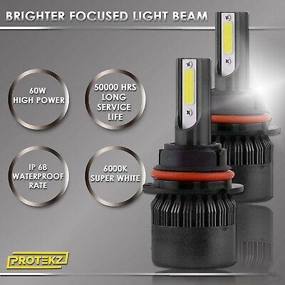 #ad LED For Ford EDGE 2015 2019 Headlight Kit 9005 HB3 6000K CREE Bulbs HIGH Beam $25.05