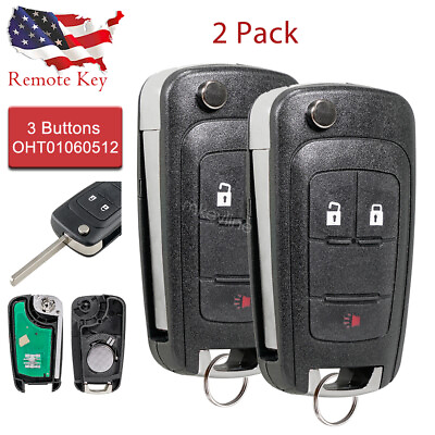 #ad 2 For 2016 2017 2018 Chevrolet Spark Remote Control Key Fob 3 Button $15.99