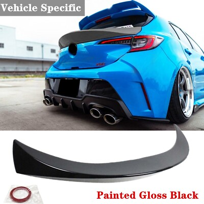 #ad Fit For Toyota Corolla Hatchback 19 24 Rear Tailgate Mid Middle Spoiler JDM Wing $71.98