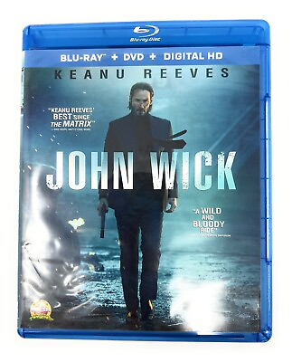 #ad John Wick Blu ray DVD Digital HD Keanu Reeves $6.71