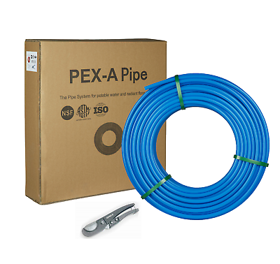 #ad EFIELD 3 4quot; x 300ft Blue Pex A Pipe Tubing for Potable Water with Pipe Cutter $149.99